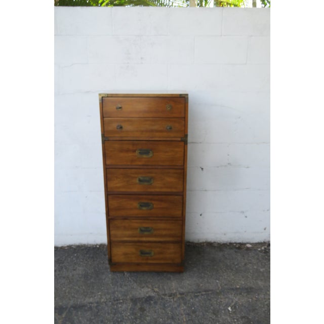 Bernhardt Hollywood Regency Tall Narrow Lingerie Jewelry Chest 6263 For Sale - Image 16 of 18