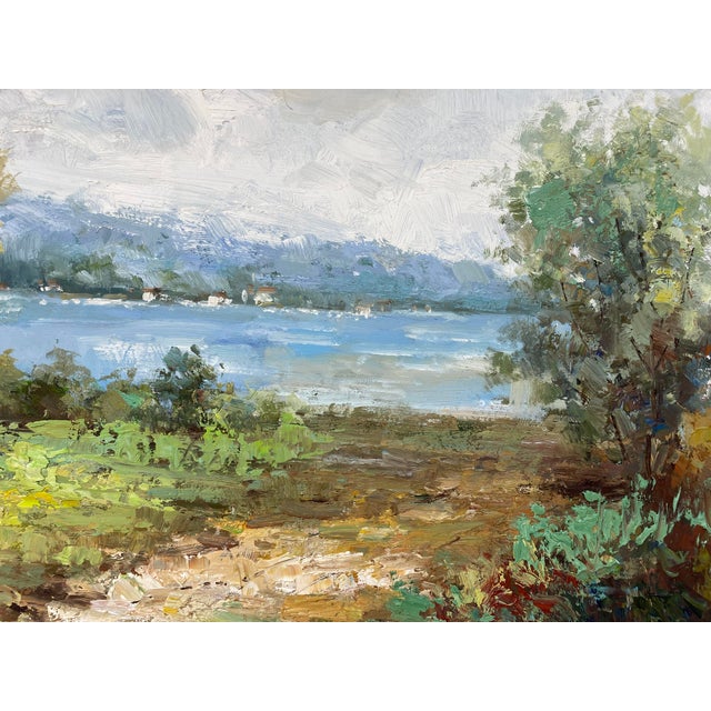 Contemporary Impressionist Style Landscape Oil Painting For Sale - Image 9 of 12