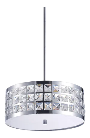 Pasargad Home Hermoza Metal & Glass Pendant