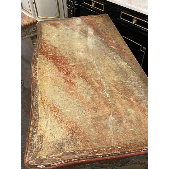 19th Century French Louis XV Style Painted Commode For Sale - Image 9 of 12