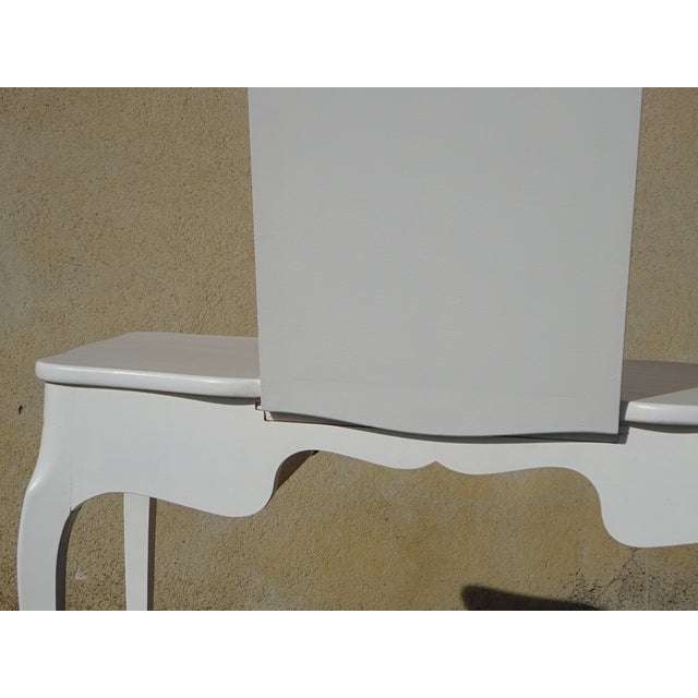 Small White and Gray Dressing Table For Sale - Image 15 of 18