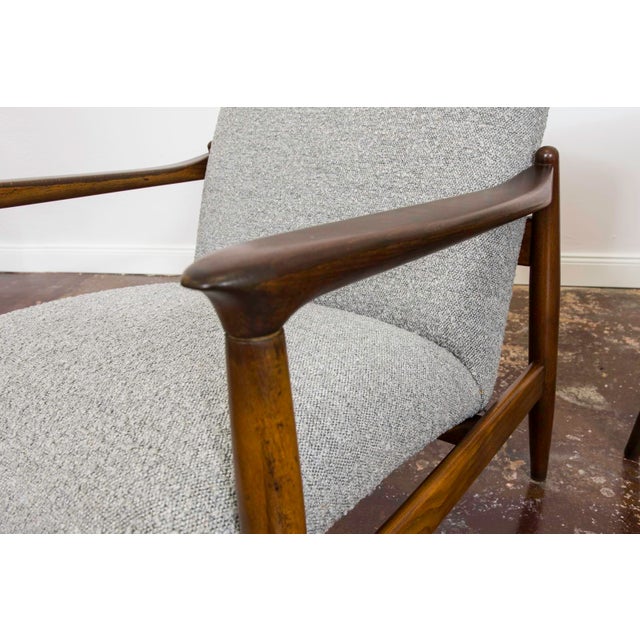 Mid-Century Modern High Back Lounge Chair by Edmund Homa, Poland, 1960s For Sale - Image 10 of 14
