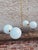 Mid-Century Modern Brass Sputnik Chandelier With 4 Opaline Globes - Mid 20th Century For Sale - Image 3 of 4