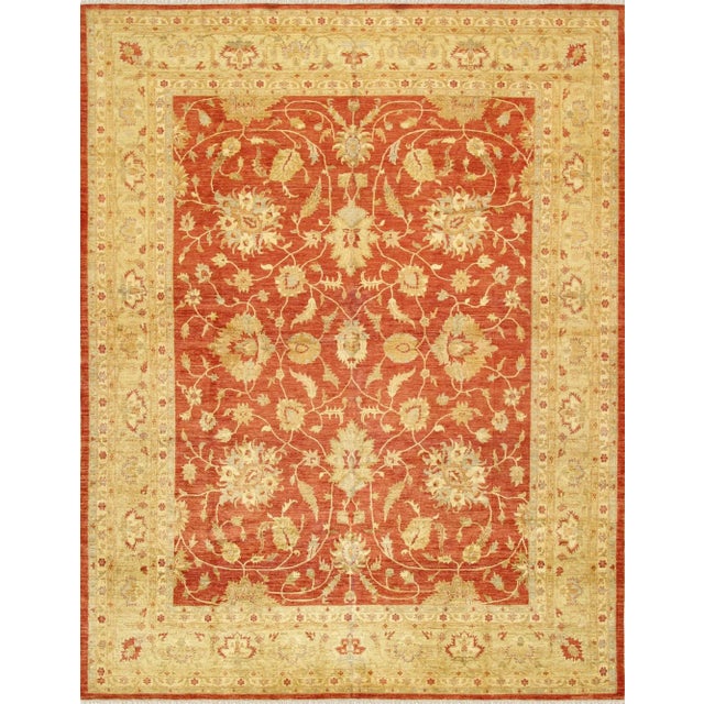 Pasargad Home Ferehan Lamb's Wool Area Rug, 11'11" X 15' 3", Rust For Sale - Image 4 of 4