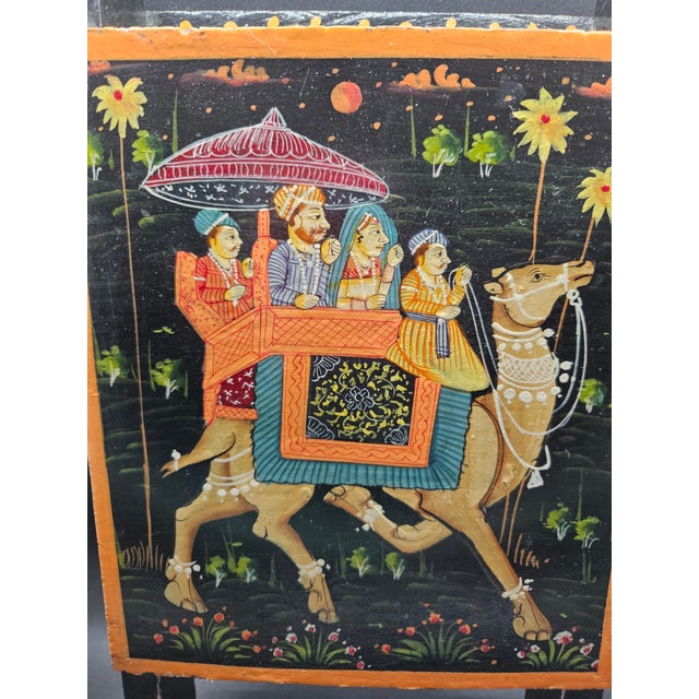 Traditional Indian Miniature Painting For Sale - Image 4 of 4