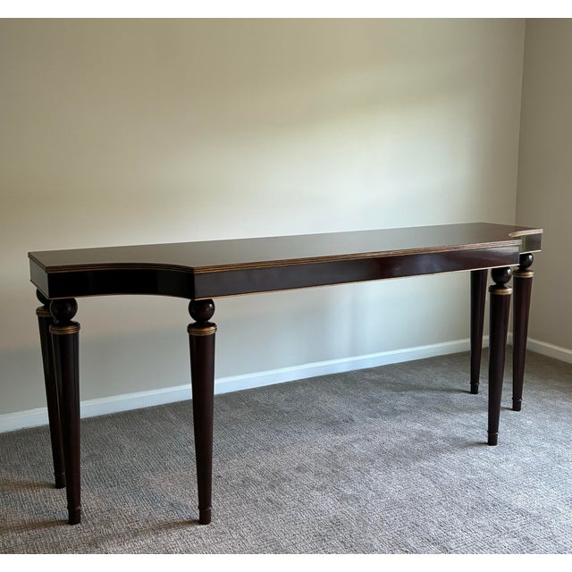 Traditional Late 20th Century Barbara Barry for Baker Modern Regency Console Table For Sale - Image 3 of 8