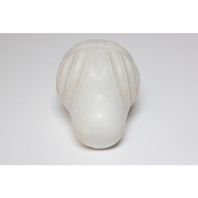 Off-white Vintage Italian Alabaster Lion Sculpture / Paperweight For Sale - Image 8 of 12