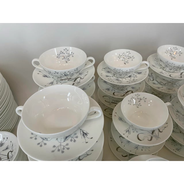 Ceramic Huge Set of Wedgwood Bone China in Wild Oats Pattern For Sale - Image 7 of 12