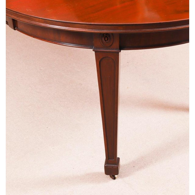 Antique 19th Century Oval Extending Dining Table and Regency Dining Chairs, Set of 9 For Sale - Image 14 of 15