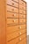 Beautiful beechwood chest of drawers. This heavy, solid school drawer cabinet from the 1950s has 15 drawers and brings a...