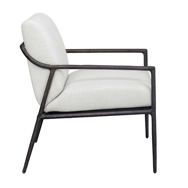 Thayer Outdoor Upholstered Lounge Chair For Sale - Image 10 of 13