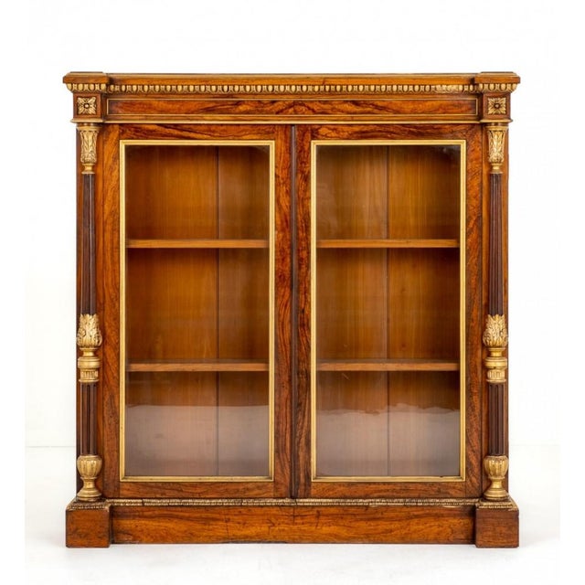Victorian Pier Cabinet Olive Wood, 1850s For Sale - Image 9 of 9
