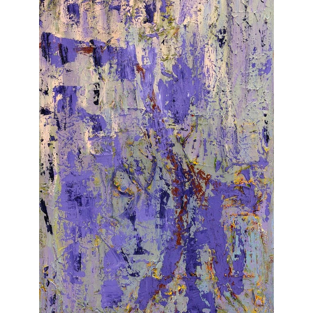 Sharon Cannon "Lavender" Abstract Oil Painting Textural Modern Art For Sale - Image 13 of 18