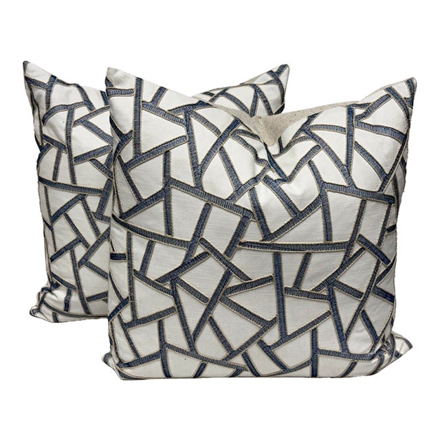 Thom Filicia Home Collin Linen Pillows, Pair For Sale