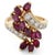 Art Deco 14k Two-Tone Gold, Ruby and Diamond Ring For Sale - Image 3 of 10