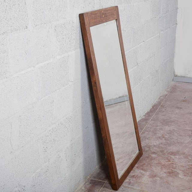 Art Deco Mirror with Cut glass and Inlays For Sale - Image 5 of 17
