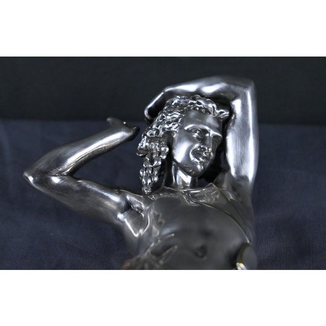 A. Carrier, The Neapolitan Dancer, Late 19th Century, Silvered Bronze For Sale - Image 9 of 18