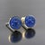 Traditional Natural Lapis Lazuli Cufflinks 14k Y Gold 40 CTW Certified, Pair For Sale - Image 3 of 13