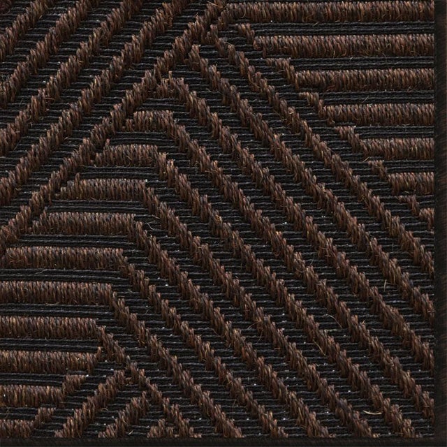 Casa Cosima Natural Rugs Jazz Dark Chocolate 100% Sisal Rug 5' x 8' For Sale - Image 4 of 4