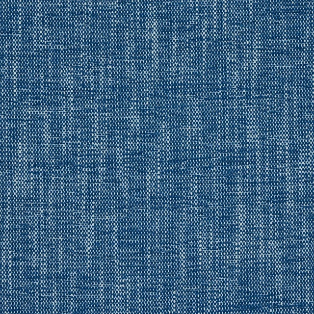 Schumacher Dean Indoor/ Outdoor Fabric in Denim Blue For Sale