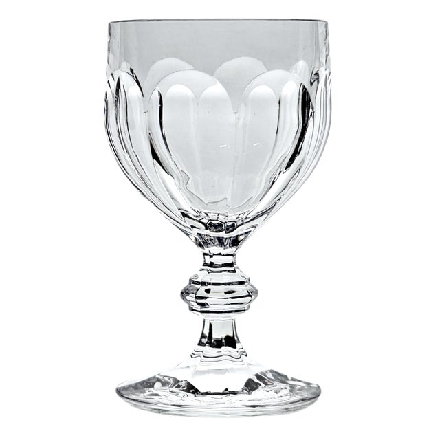 Villeroy & Boch “Bernadotte” Cut Crystal Goblets – Water or Wine – Set of 5 For Sale - Image 9 of 12