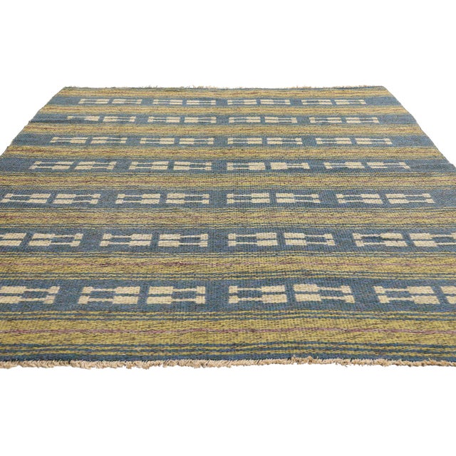 Mid-Century Modern Vintage Finnish Rollakan Rug, 05'03 X 07'11 For Sale - Image 3 of 10