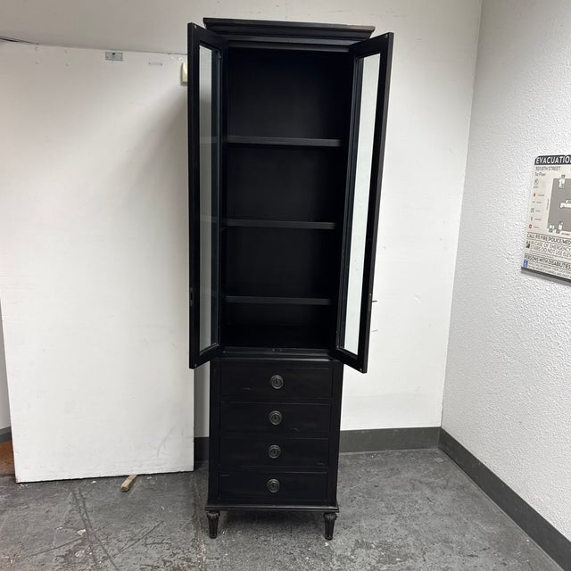 Restoration Hardware Restoration Hardware Maison Bath Cabinet, Antiqued Black For Sale - Image 4 of 12