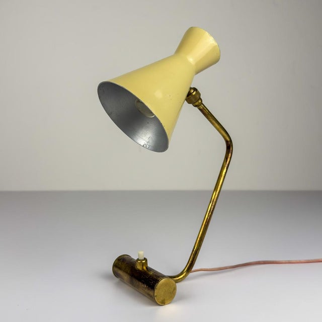 Rare vintage desk lamp by stilnovo made in italy in the 1950s. stilnovo manufacture from italy, founded in 1946, is a...