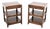 Vintage Military Campaign Style Side Tables, 1930, Set of 2 For Sale