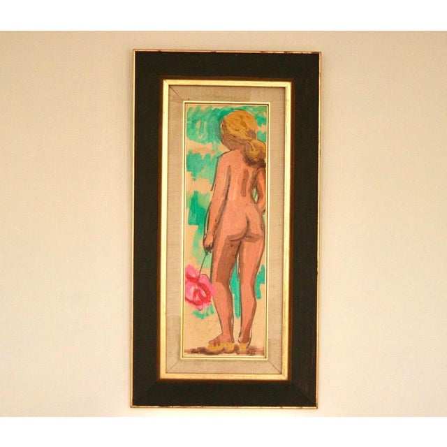 Knut Norman, Inga, 1960s, Oil on Panel, Framed For Sale - Image 12 of 18