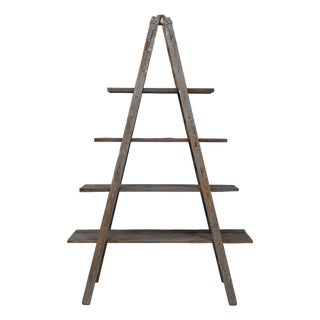 Mid 20th Century France Gray Wood Bookcase For Sale