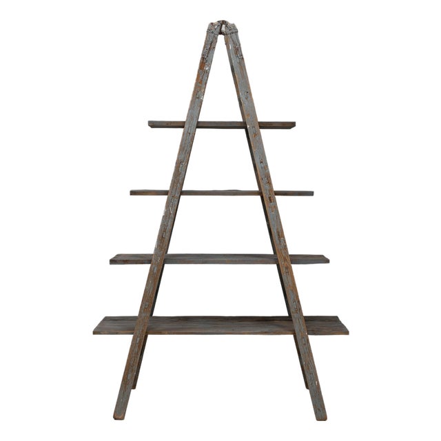 Mid 20th Century France Gray Wood Bookcase For Sale