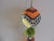 Indian woven Christmas tree ornament with hanging tassels Woven cotton threads. Siuze:3"D X 3"D x 10"L