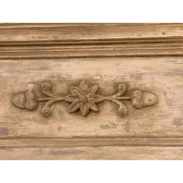 19th Century 19th Century French Antique Painted Mirror For Sale - Image 5 of 9