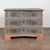 Rococo Late 18th Century Danish Pine Original Blue Painted Chest of Three Drawers For Sale - Image 3 of 14