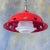 Ceiling Lamp with Red Enamel Overlay, 1960s For Sale - Image 9 of 14