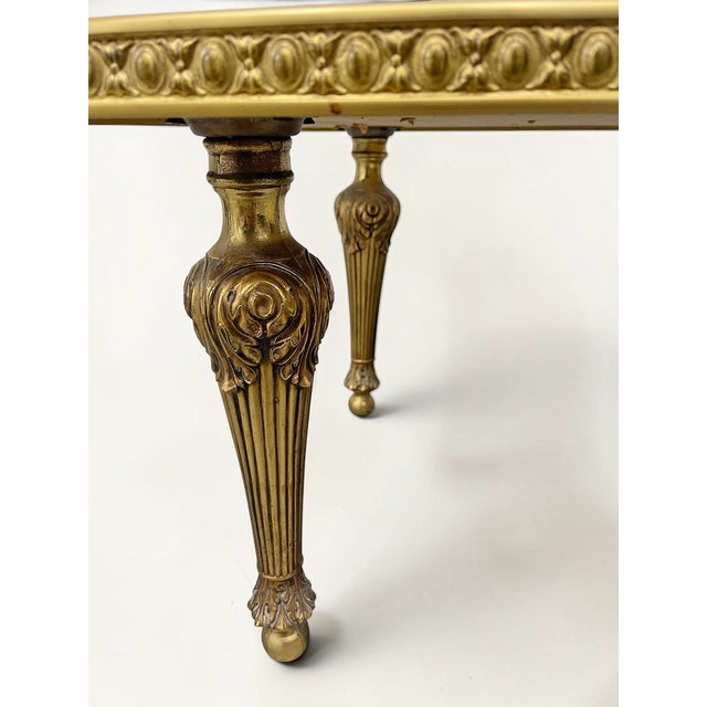 Pair of 1970s Vintage Italian Neoclassical Églomisé Style Side Tables For Sale - Image 4 of 7