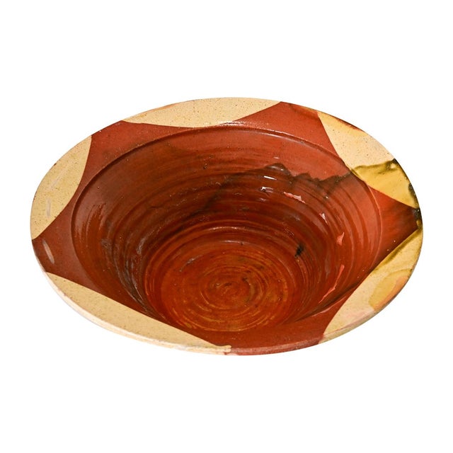 Ceramic Spanish Vintage Terracotta Bowl For Sale - Image 7 of 7