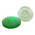 Early 20th Century Anchor Hocking Uranium Depression Glass Plates Block Optic Green - 6pc For Sale