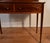 English 1900s Antique English Hepplewhite Mahogany Inlaid Vanity Desk Mirror and Chair For Sale - Image 3 of 17