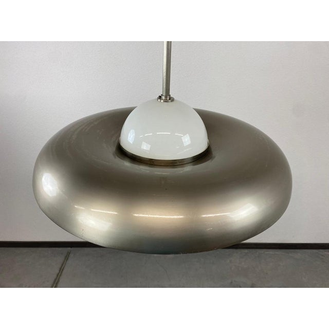 Metal UFO Pendant attributed to Vladimír Havel for Krásná Jizba, 1930 For Sale - Image 7 of 12