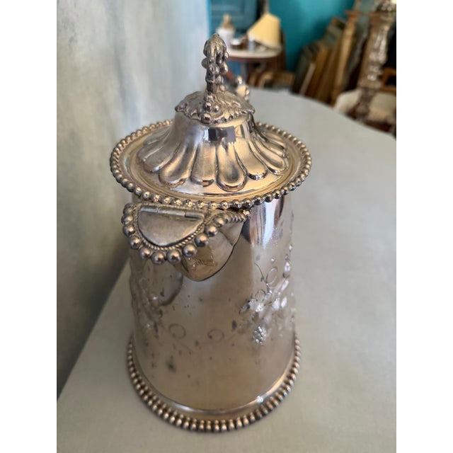 Traditional 19th Century Silver Plate Large Pitcher For Sale - Image 3 of 5