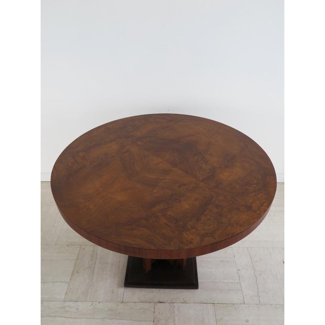 Gueridon Table with Briar Top and Sculptural Base, Italy, 1930s For Sale - Image 4 of 14