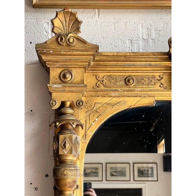 Exceptional Monumental Victorian Renaissance Revival Pier Mirror, Circa 1870–1885 For Sale - Image 4 of 14