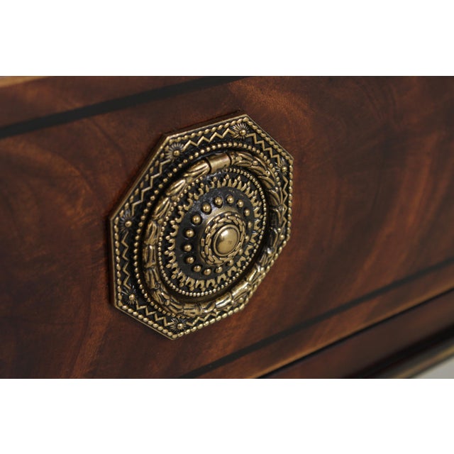 Theodore Alexander Georgian Style Mahogany Inlay Buffet Console Table For Sale - Image 12 of 15