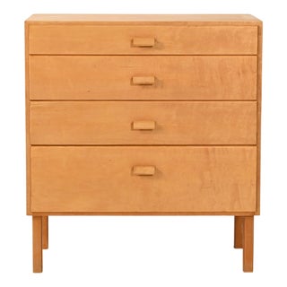 Vintage Scandinavian Birch Chest of Drawers, 1960s For Sale