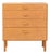Vintage Scandinavian Birch Chest of Drawers, 1960s For Sale