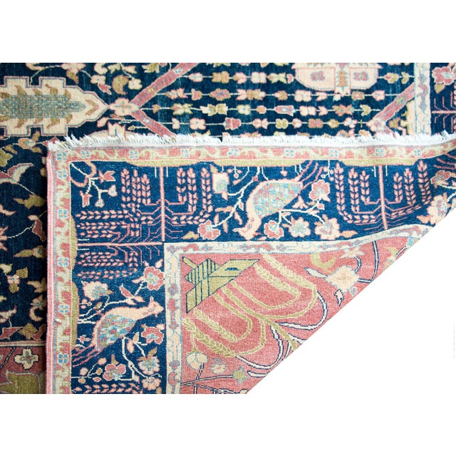 Late 20th Century Vintage Indian Sarouk Farahan-Style Rug For Sale - Image 5 of 16