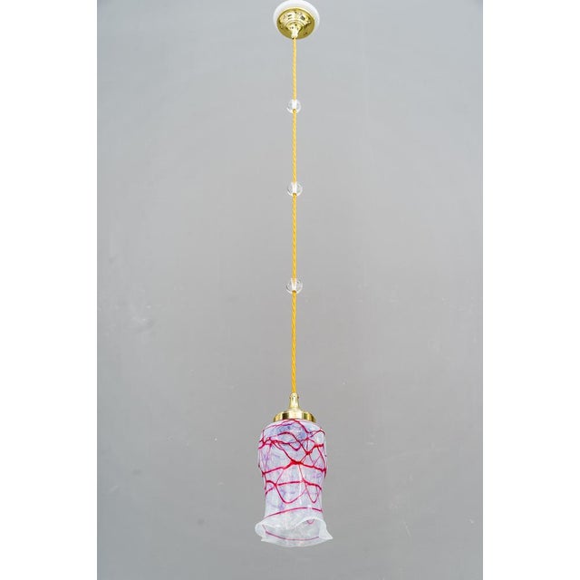 Art Deco Pendant with Opaline Glass Shade, 1920s For Sale - Image 12 of 18