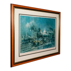 1990's Large Vintage Railway Print